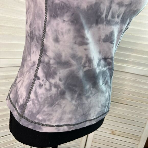 Lululemon Cold Shoulder Yoga Tank Diamond Dye Stargaze Pitch Grey 6 - Picture 6 of 9